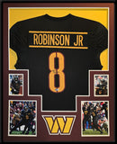 FRAMED WASHINGTON COMMANDERS BRIAN ROBINSON JR AUTOGRAPHED SIGNED JERSEY BECKETT