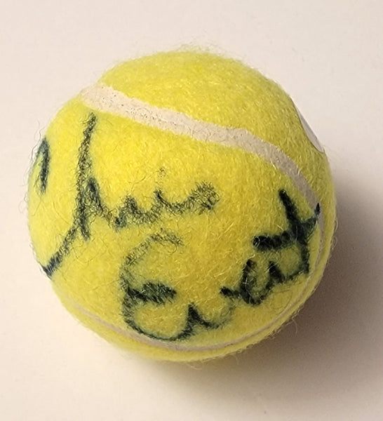 Chris Evert Autographed Wilson US Open Tennis Ball Beckett Authenticated