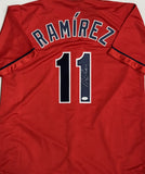JOSE RAMIREZ Signed Custom Replica Cleveland Guardians MLB Red Jersey AUTO - JSA