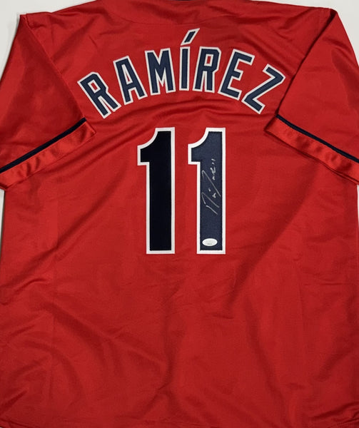 JOSE RAMIREZ Signed Custom Replica Cleveland Guardians MLB Red Jersey AUTO - JSA