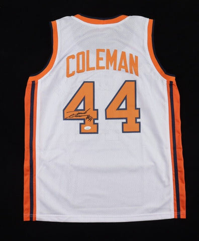 Derrick Coleman Signed Syracuse White Jersey (JSA COA) #1 Pick 1990 New Jersey