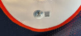 T.J. Ward Autographed Broncos Navy Jersey Inscribed "SB 50 Champs" - BAS COA