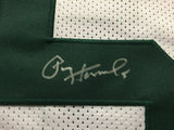 FRAMED Autographed/Signed PAUL HORNUNG 33x42 Green Bay White Jersey JSA COA Auto