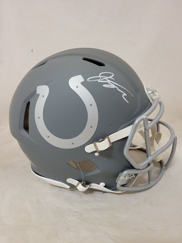 JONATHAN TAYLOR SIGNED INDIANAPOLIS COLTS SLATE SPEED AUTHENTIC HELMET FANATICS