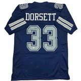 Autographed/Signed Tony Dorsett Dallas Dark Blue Football Jersey JSA COA Auto