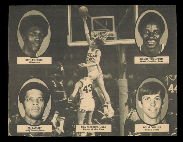 Ed Ratleff & Doug Collins Autographed Signed 8x10 Magazine Photo SKU #238063