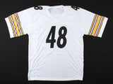 Bud Dupree Signed/Auto Steelers White Custom Football Jersey Beckett 157272