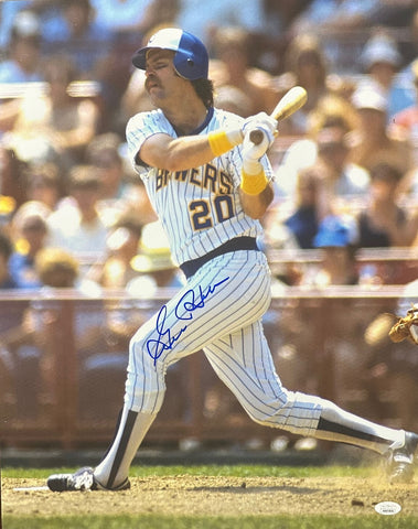 Brewers GORMAN THOMAS Signed 16x20 Photo #7 AUTO - HR Champ - 1982 World Series