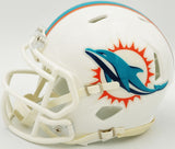 DE'VON ACHANE AUTOGRAPHED DOLPHINS WHITE MINI HELMET BECKETT WITNESS 235091
