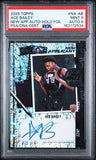 Graded 2025 Topps Ace Bailey #NA-AB Holo Foil Auto RC PSA 9 Auto 8