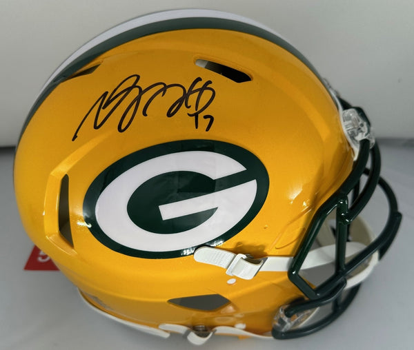 Packers Receiver DAVANTE ADAMS Signed Full Size Authentic Speed Helmet AUTO BAS