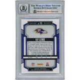 Ray Lewis Autographed/Signed 2023 Score #195 Slabbed Trading Card Beckett 50007