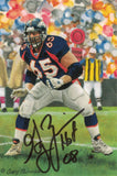 Gary Zimmerman Autographed Denver Broncos Goal Line Art Card HOF Black 13967