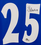 Gianfranco Zola Signed Chelsea Home Soccer Jersey #25 with Beckett COA