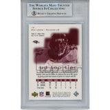 Ray Lewis Autographed/Signed 2001 Upper Deck #14 Trading Card Slab Beckett 53486