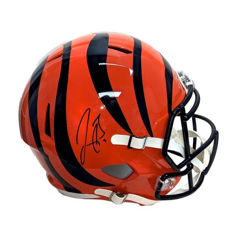 Joe Burrow Autographed Bengals Full-Size Replica Helmet - FAN