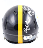 Ham Lambert Russell Autographed Steelers Speed Mini Helmet-Beckett W Hologram