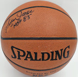 Sam Jones Autographed NBA Leather Basketball Celtics "HOF 83" JSA #AV29201