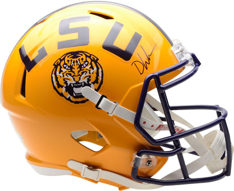 Devin White LSU Tigers Autographed Riddell Speed Replica Helmet