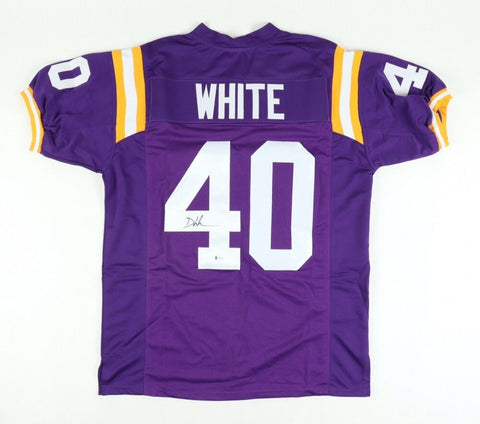 Devin White Signed LSU Tigers Jersey (Beckett COA) Tampa Bay #5 Overall Pck 2019