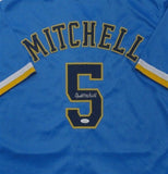 Brewers GARRETT MITCHELL Signed Custom Replica MKE City Edition Jersey AUTO -JSA