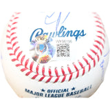 Sandlot Autographed/Signed OML Baseball Tom Guiry +4 Sigs Beckett 42999