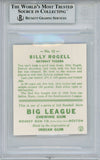 Billy Rogell Signed 1983 Galasso '33 Goudey Reprint #11 Card Beckett Slab 38435