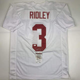 Autographed/Signed Calvin Ridley Alabama White College Football Jersey JSA COA