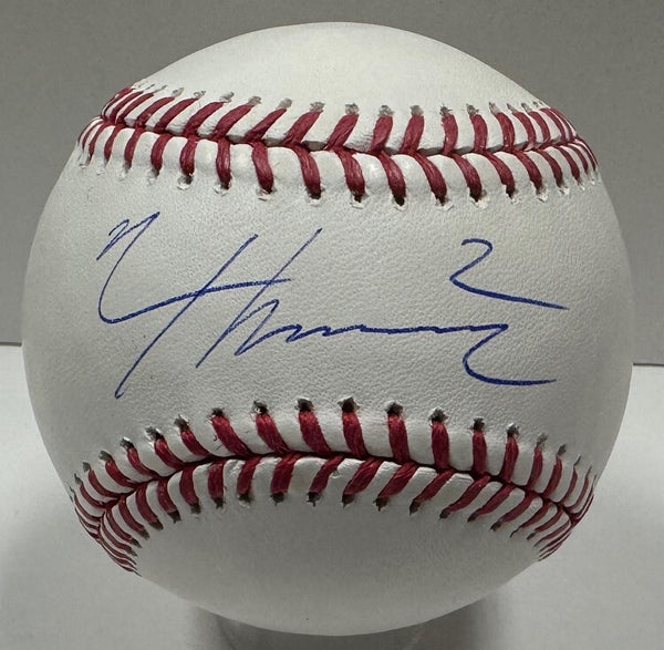 Chicago Cubs Infielder NICO HOERNER Signed Official MLB Baseball AUTO - BAS