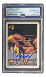 Hulk Hogan Signed 1990 Classic WWF Wrestlemania #27 Trading Card PSA
