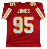 Chris Jones Authentic Signed Red Pro Style Jersey Autographed BAS