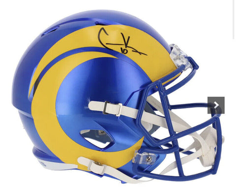 Cooper Kupp Rams Signed Speed Replica FS Helmet Auto Fanatics Super Bowl Mvp