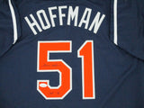 Padres TREVOR HOFFMAN Signed Custom Blue Replica Jersey AUTO w/ HOF 18 - JSA