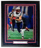 Julian Edelman Autographed 16x20 Photo New England Partiots Framed Beckett 05104