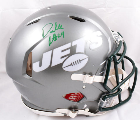 Darrelle Revis Signed Jets F/S Flash Speed Authentic Helmet-Beckett W Hologram