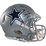 Roger Staubach Tony Dorsett Autographed Dallas Cowboys Pro Helmet Beckett 58237