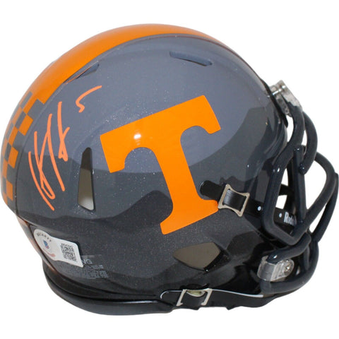 Hendon Hooker Signed Tennessee Voluneers Smoky Mini Helmet Beckett 43046