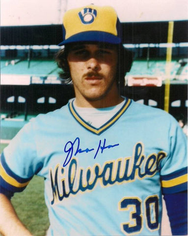Milw Brewers Pitcher MOOSE HAAS Signed 8x10 Photo #5 AUTO - '82 World Series