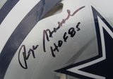 Roger Staubach HOF Autographed/Insc Full Size Speed Authentic Helmet Cowboys BAS