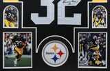 CUSTOM FRAMED PITTSBURGH STEELERS FRANCO HARRIS AUTOGRAPHED JERSEY TSE COA