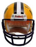 Leonard Fournette Signed/Autographed Gold LSU Mini Football Helmet JSA 213110