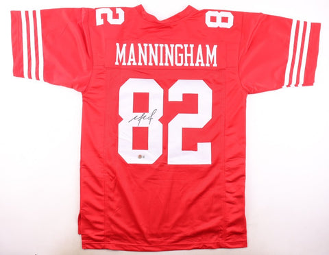 Mario Manningham Signed San Francisco 49ers Jersey (Beckett) Ex Michigan WR