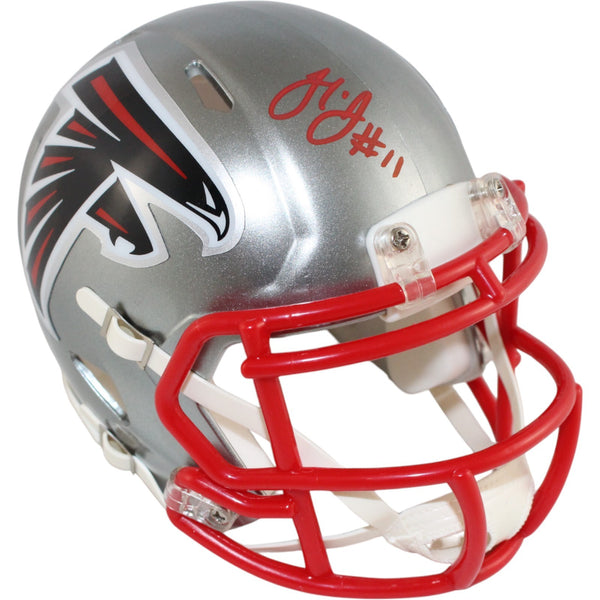 Julio Jones Autographed Atlanta Falcons Flash Mini Helmet Beckett Witness 51862