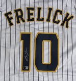 SAL FRELICK Signed Custom Replica Brewers Pinstripe Jersey AUTO - BAS