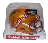 Deion Sanders Signed Florida State Seminoles Flash Speed Mini Helmet BAS 39628