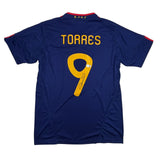 Autographed/Signed Fernando Torres Spain Blue Soccer Jersey Beckett COA #2