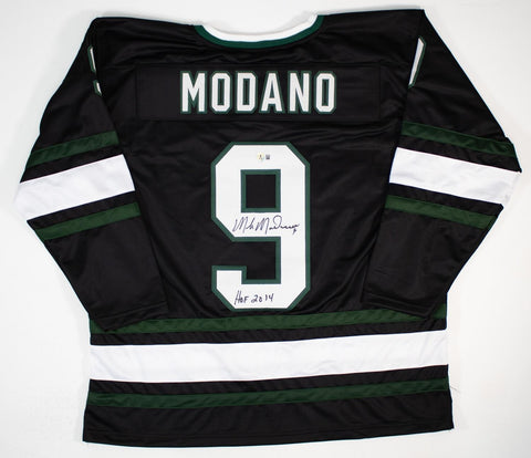 Mike Modano Signed Dallas Stars Black Jersey (Beckett) 1999 Stanley Cup Champion