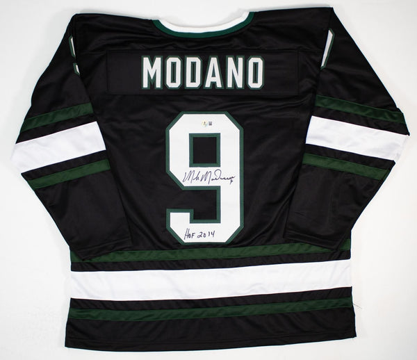 Mike Modano Signed Dallas Stars Black Jersey (Beckett) 1999 Stanley Cup Champion