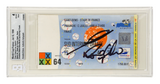 Ronaldo Nazario & Zidane Signed 1998 World Cup Final Match Ticket - BGS 4