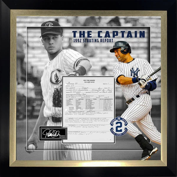 Derek Jeter Laser Engraved Replica Scouting Report - New York Yankees